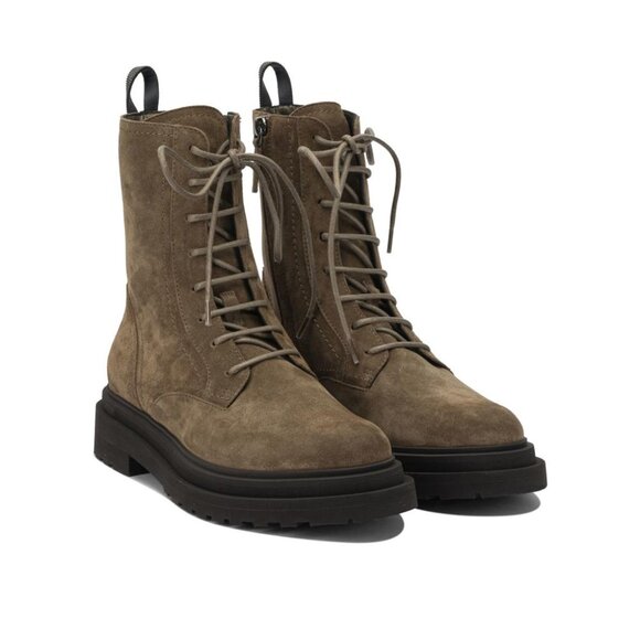 Brunello Cucinelli Suede Lace-Up Ankle Boots IT 36 Women - Picture 2 of 5